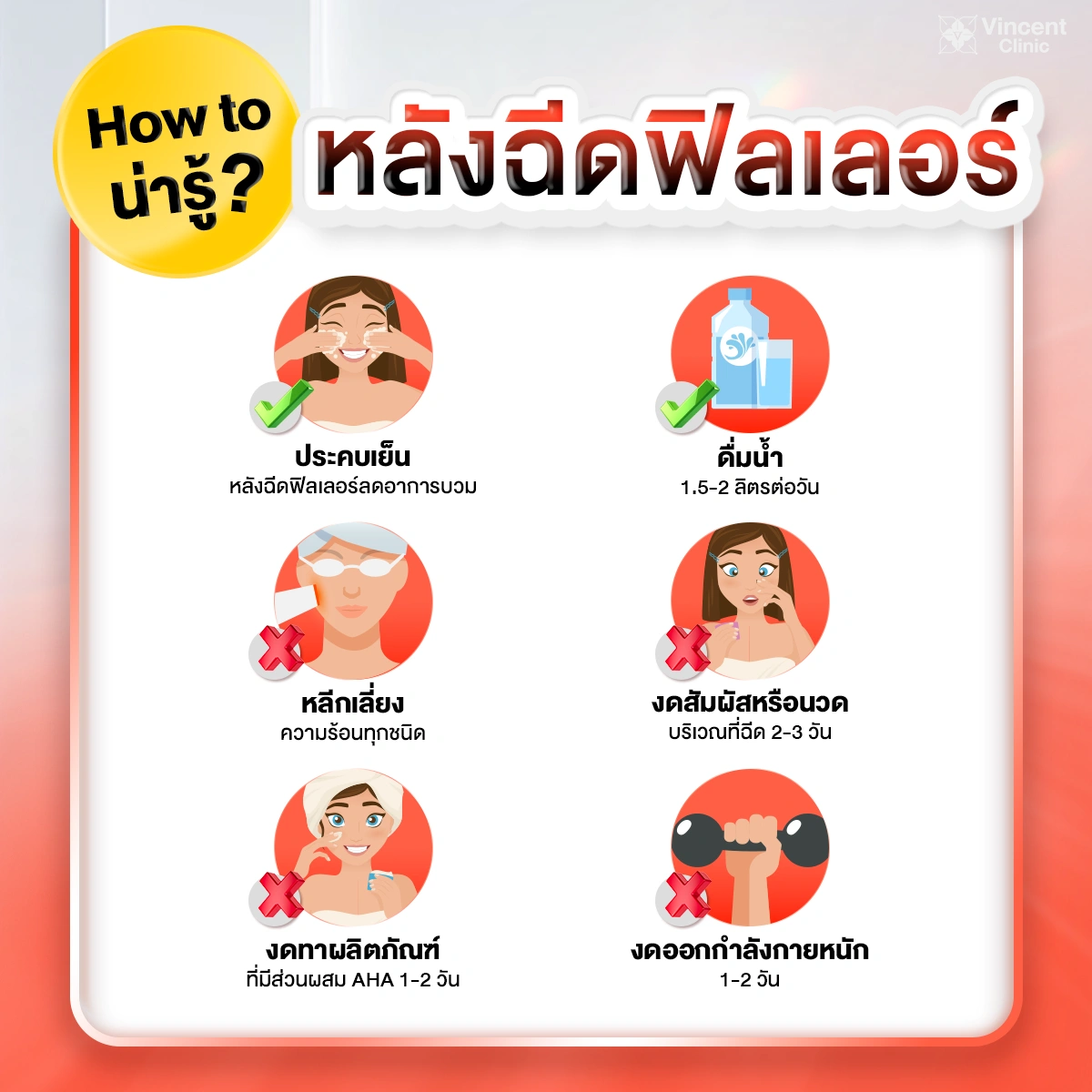 หลังฉีดฟิลเลอร์