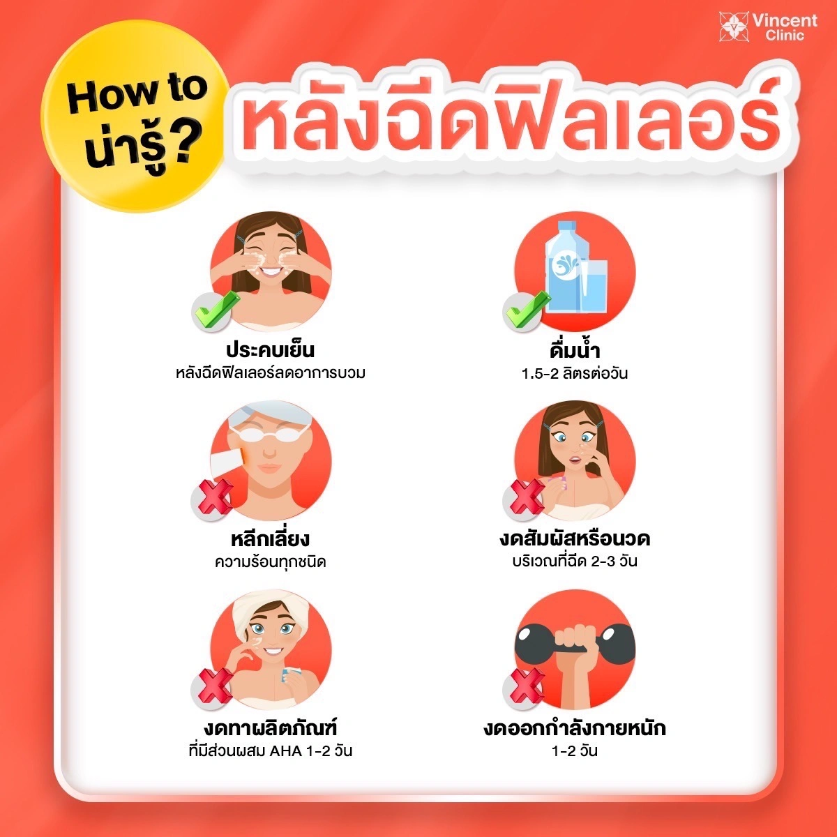 หลังฉีดฟิลเลอร์