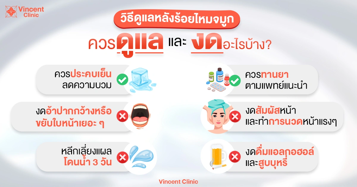 Post–thread lifting care วิธีดูแลหลังร้อยไหม