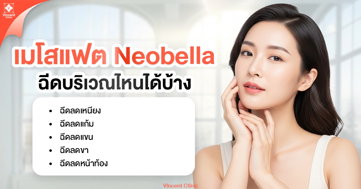 เมโสแฟต Neobella ฉีดบริเวณไหนได้บ้าง