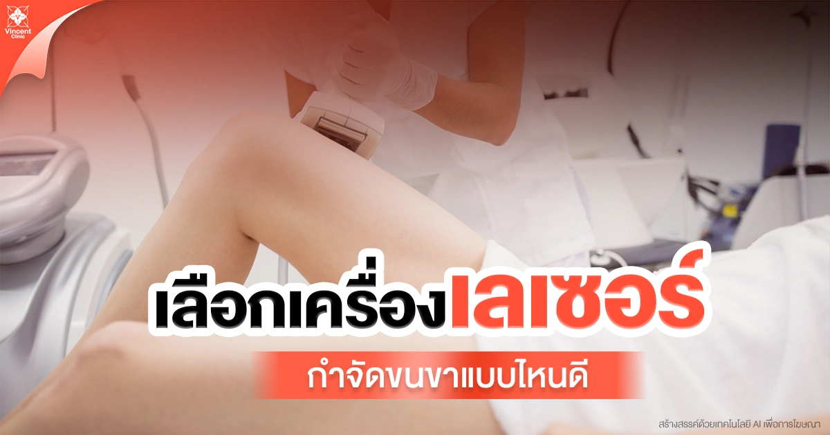 เลือกเครื่องเลเซอร์กำจัดขนขาแบบไหนดี