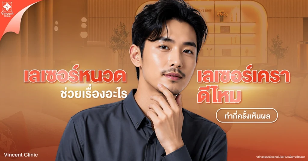 เลเซอร์หนวด ช่วยเรื่องอะไร เลเซอร์เคราดีไหม ทำกี่ครั้งเห็นผล