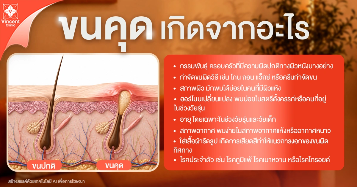 ขนคุดเกิดจากอะไร ขนคุดเกิดจากอะไร