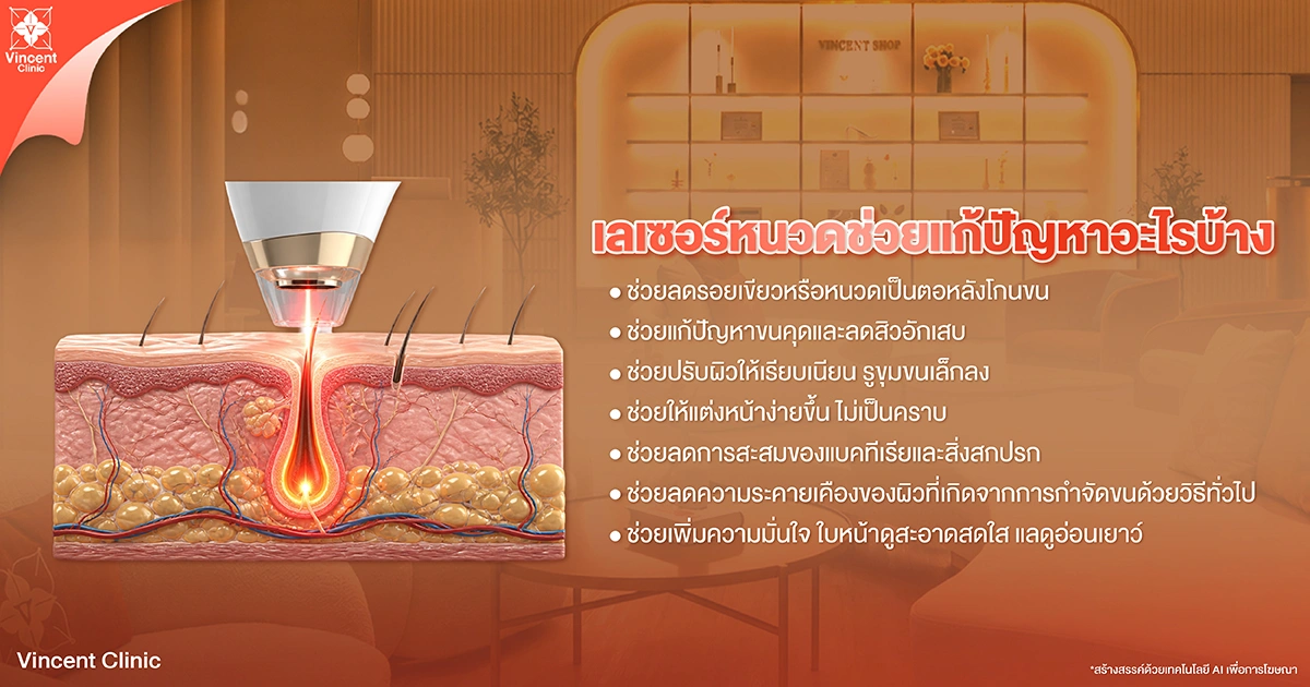 เลเซอร์หนวดช่วยแก้ปัญหาอะไรบ้าง