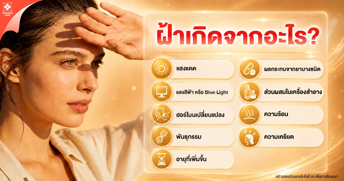 ฝ้าเกิดจากอะไร?
