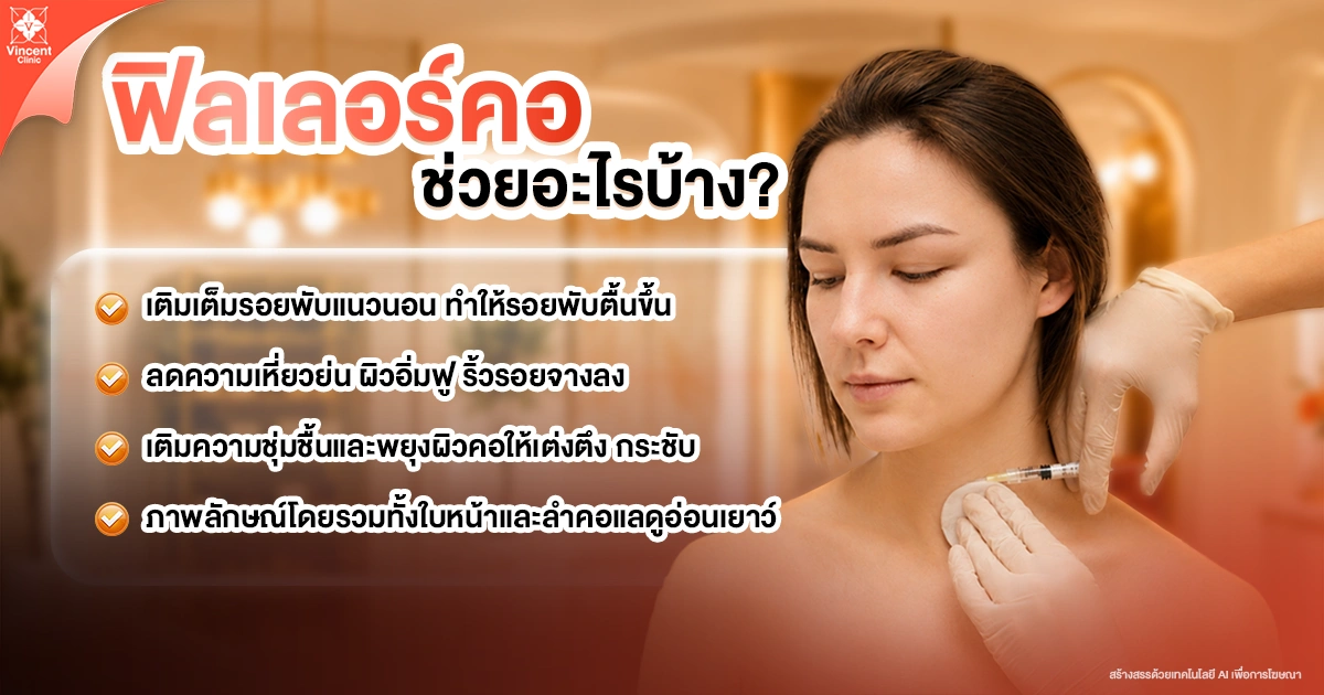 Benefits of neck filler treatment ฟิลเลอร์คอ ช่วยอะไรบ้าง?