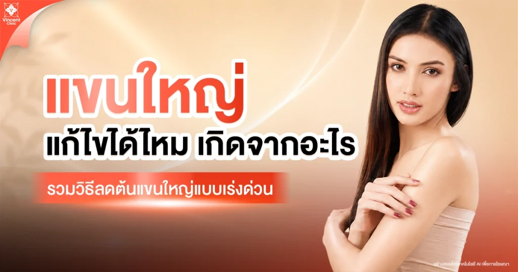 แขนใหญ่ แก้ไขได้ไหม เกิดจากอะไร รวมวิธีลดต้นแขนใหญ่แบบเร่งด่วน