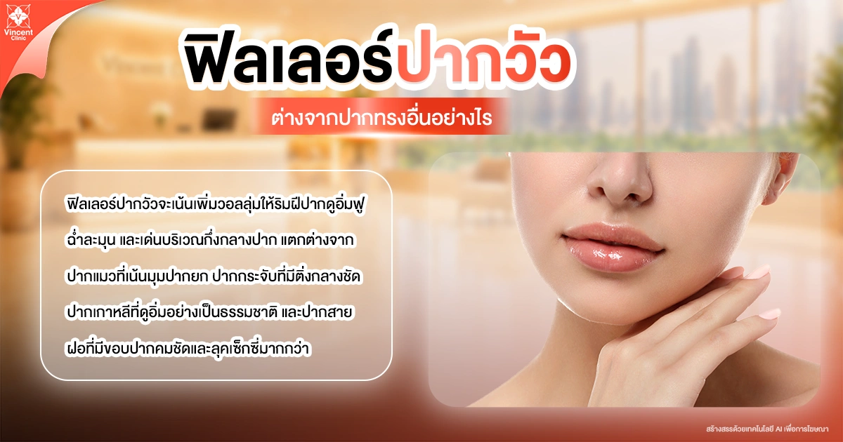 ฟิลเลอร์ปากวัว ต่างจากปากทรงอื่นอย่างไร