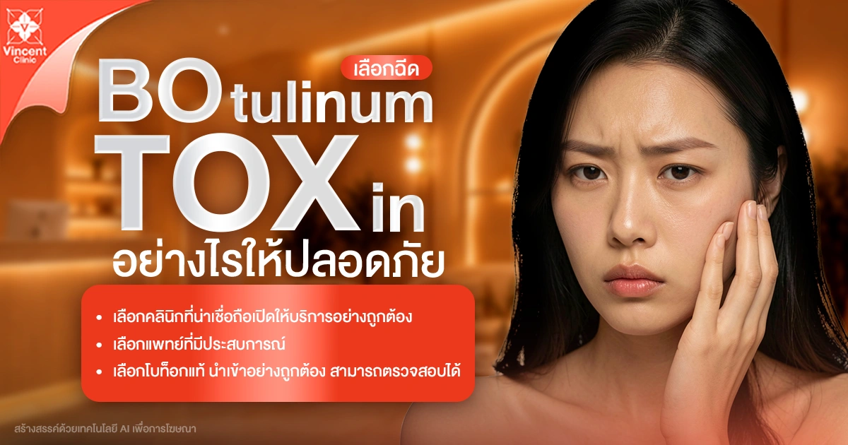 เลือกฉีดโบท็อกอย่างไรให้ปลอดภัย