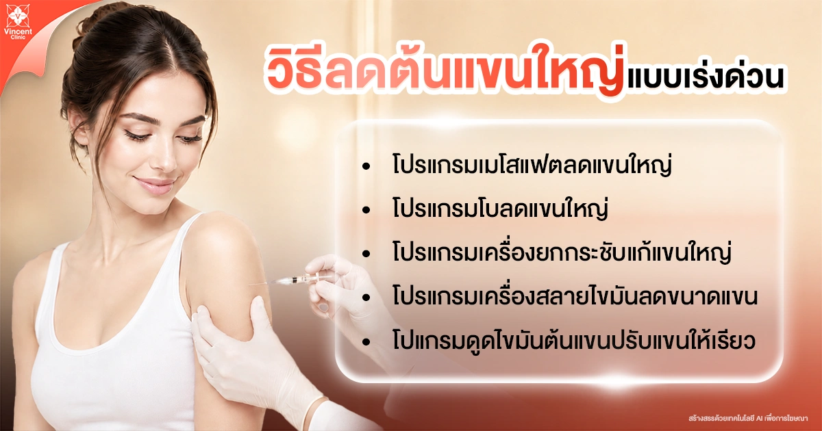 วิธีลดต้นแขนใหญ่แบบเร่งด่วน