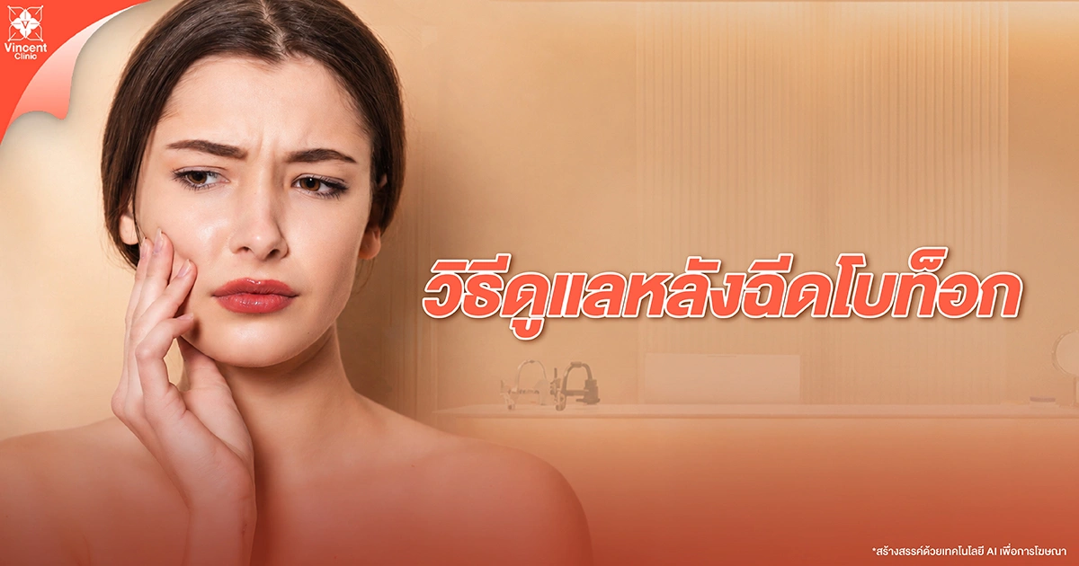 วิธีดูแลตัวเองหลังฉีดโบ