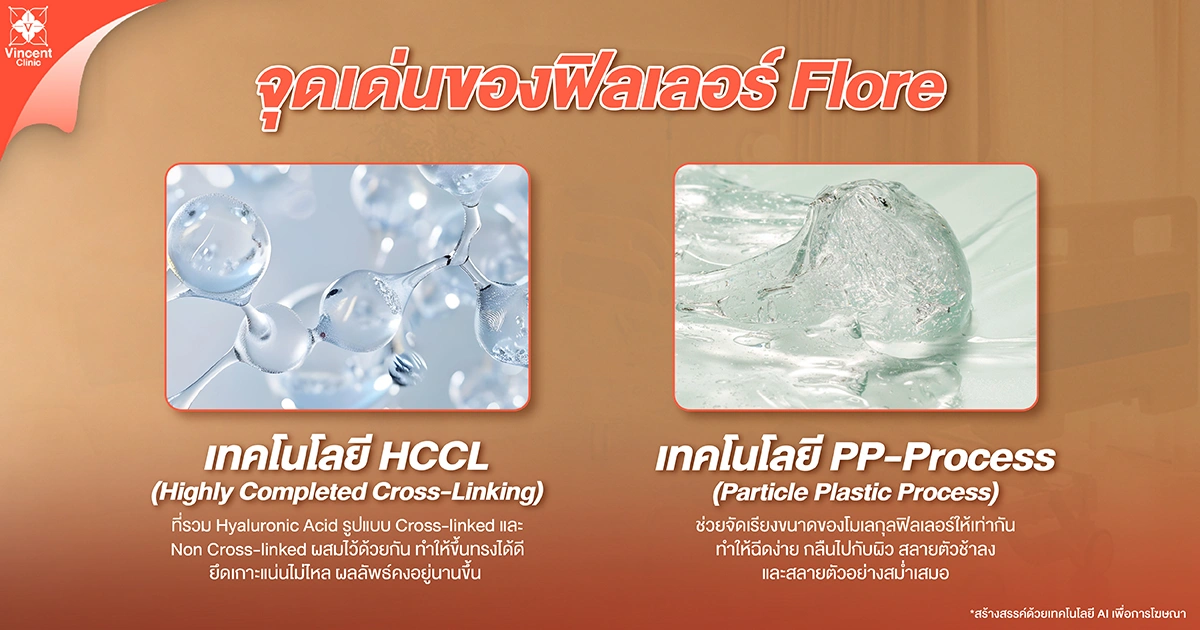 จุดเด่นของฟิลเลอร์ Flore