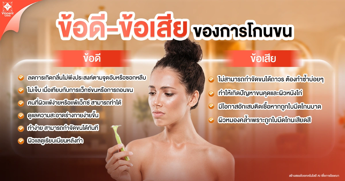 ข้อดี-ข้อเสียของการโกนขน