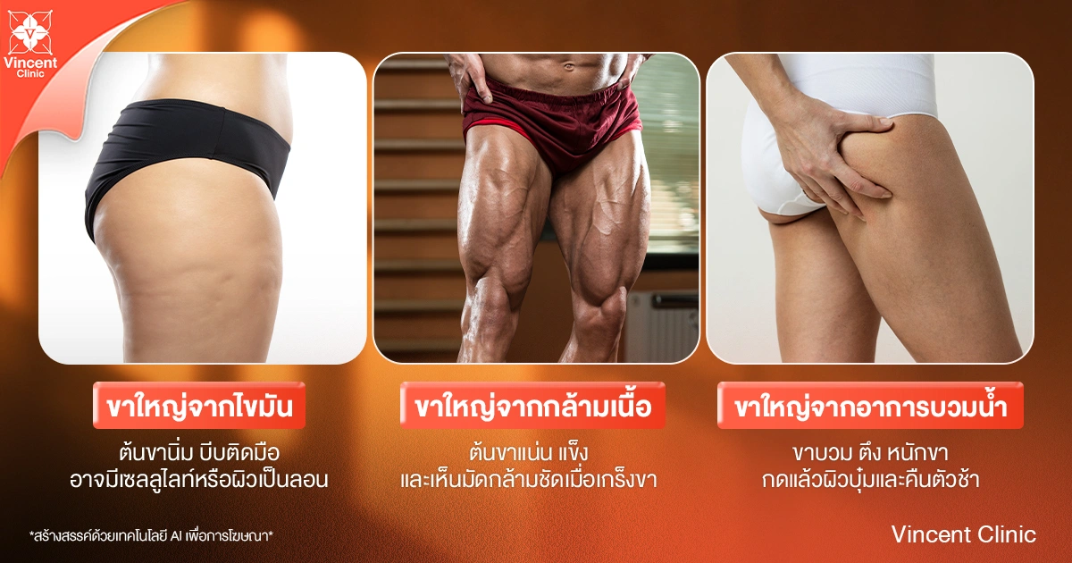 ขาใหญ่ ต้นขาใหญ่เกิดจากอะไร