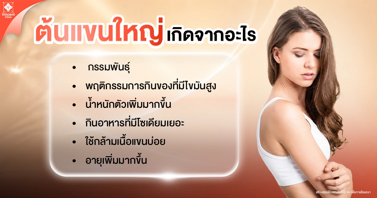 ต้นแขนใหญ่ แขนใหญ่ เกิดจากอะไร