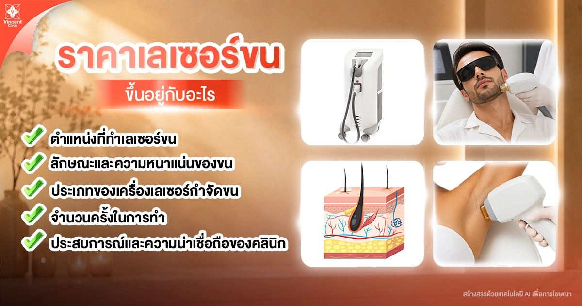 ราคาเลเซอร์ขนขึ้นอยู่กับอะไร