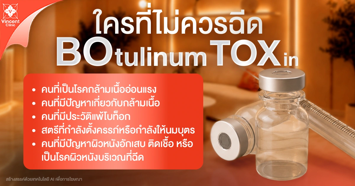 ใครที่ไม่ควรฉีดโบท็อก