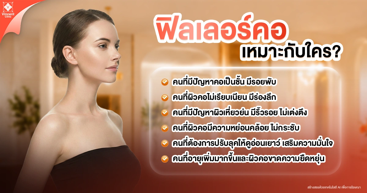 Who is suitable for neck filler treatment? ฟิลเลอร์คอ เหมาะกับใคร?