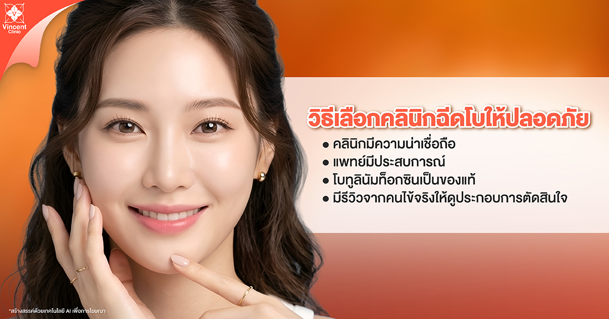 วิธีเลือกคลินิกฉีดโบให้ปลอดภัย
