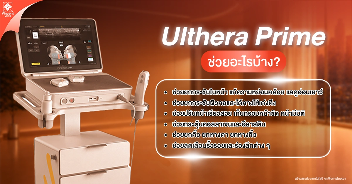 Ulthera Prime benefits Ulthera Prime ช่วยอะไรบ้าง?