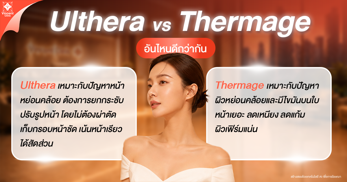 Ulthera VS Thermage อันไหนดีกว่ากัน