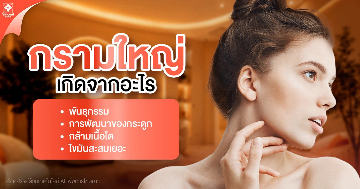 What causes a wide jaw กรามใหญ่ เกิดจากอะไร