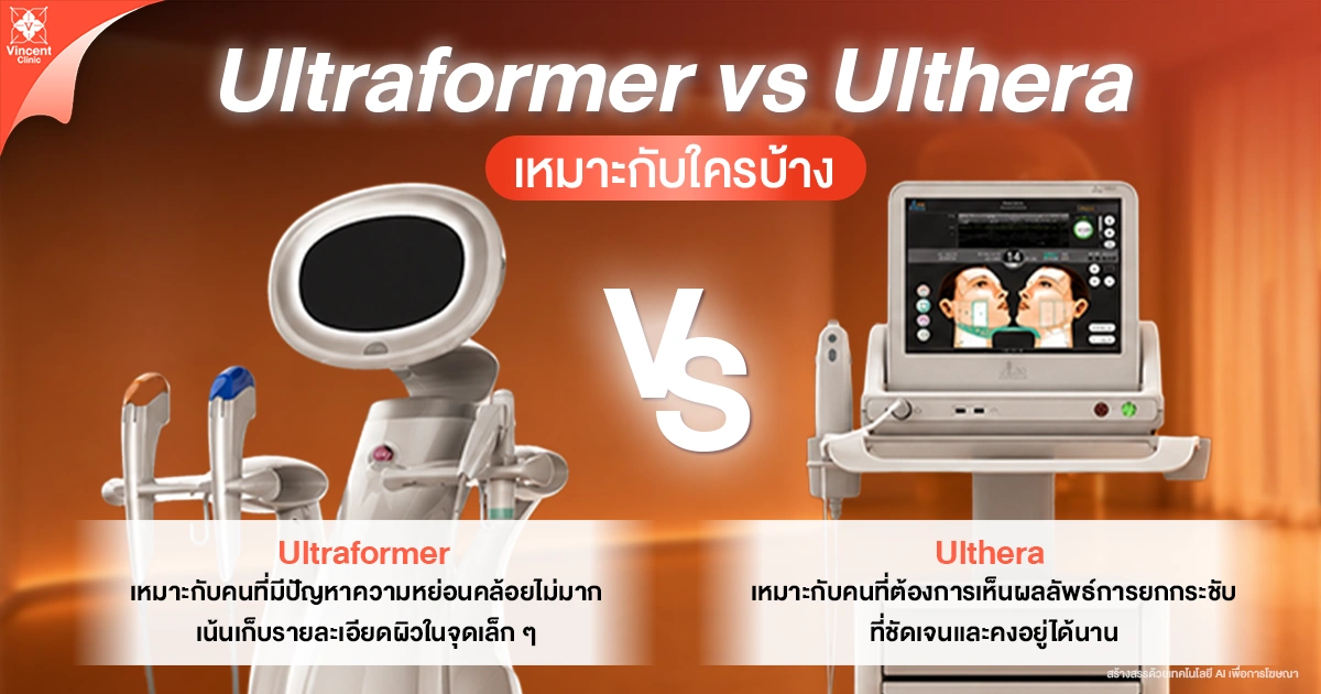 Who are Ultraformer and Ulthera suitable for? Ultraformer VS Ulthera เหมาะกับใคร