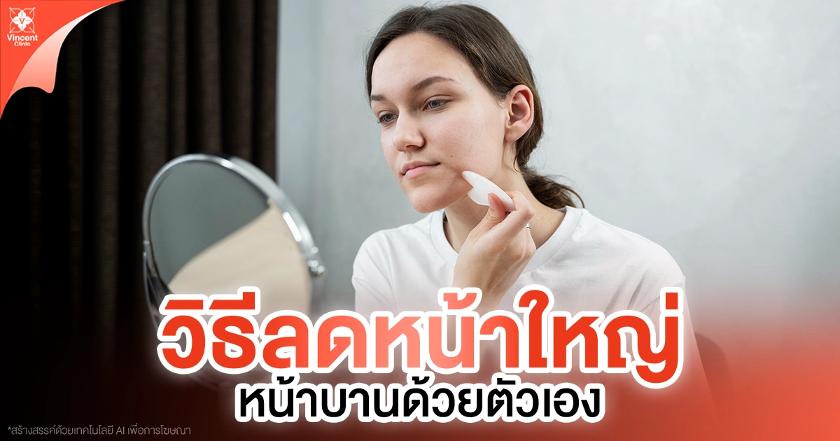 How to reduce a large face ลดหน้าใหญ่