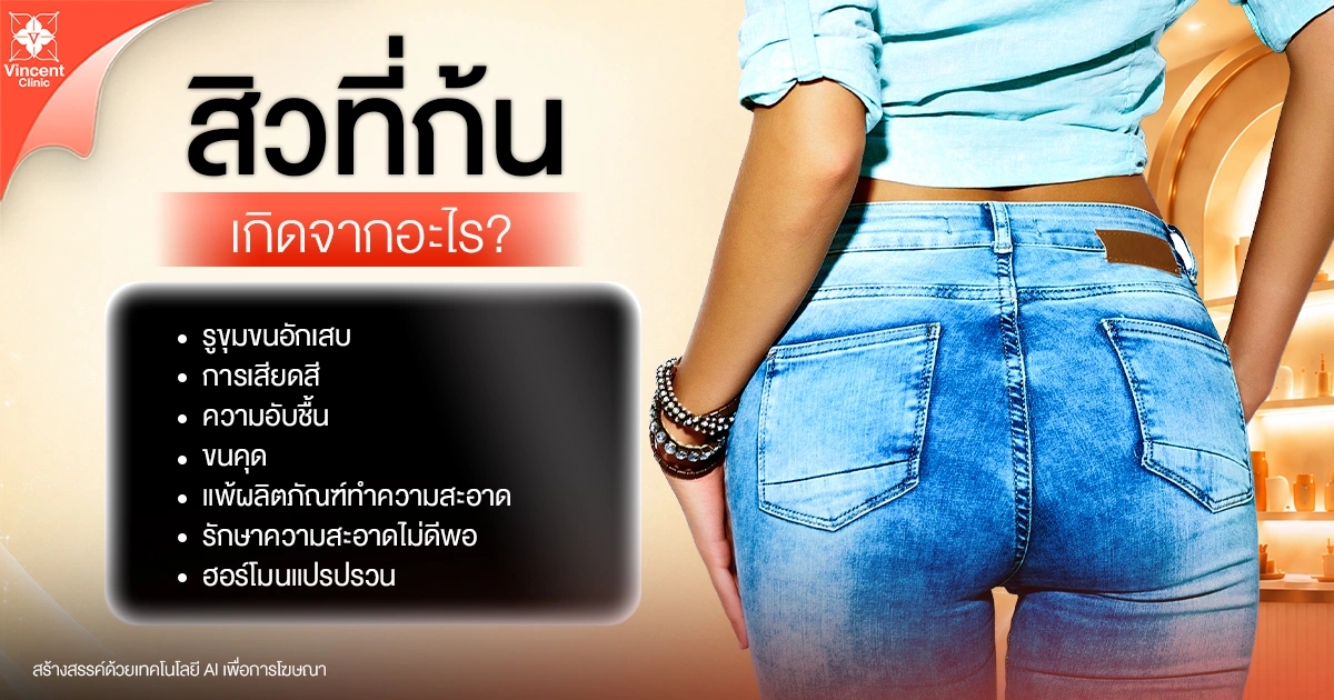 What causes butt acne สิวที่ก้นเกิดจากอะไร?