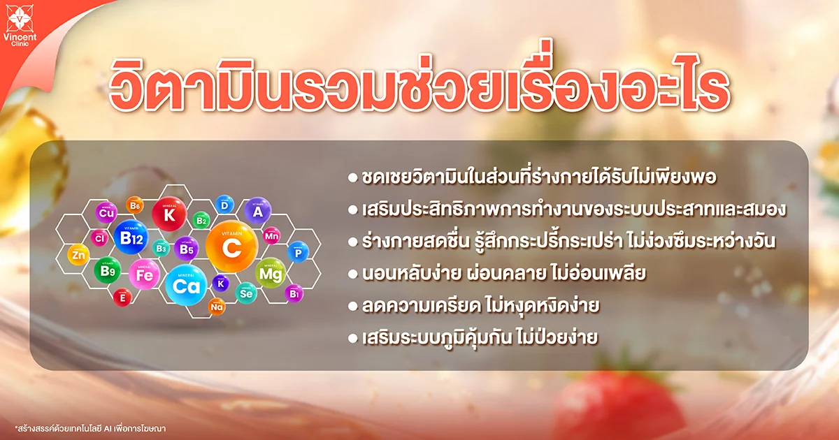 เสริมวิตามินรวมได้ด้วยวิธีไหนบ้าง