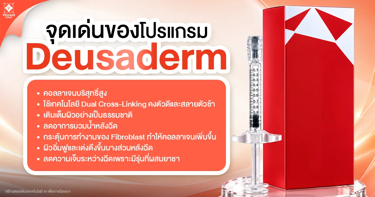 What are the key benefits of Deusaderm? จุดเด่นของ Deusaderm