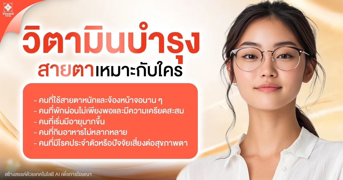 วิตามินบำรุงสายตา มีอะไรบ้าง